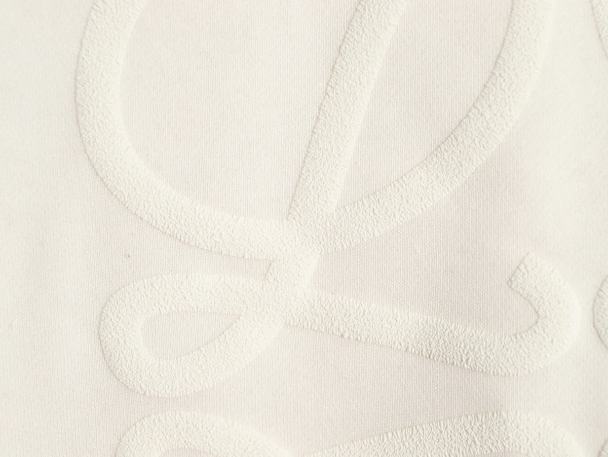 Loewe Anagram Embossed Logo Crewneck Sweatshirt Classic Series "Cream White"