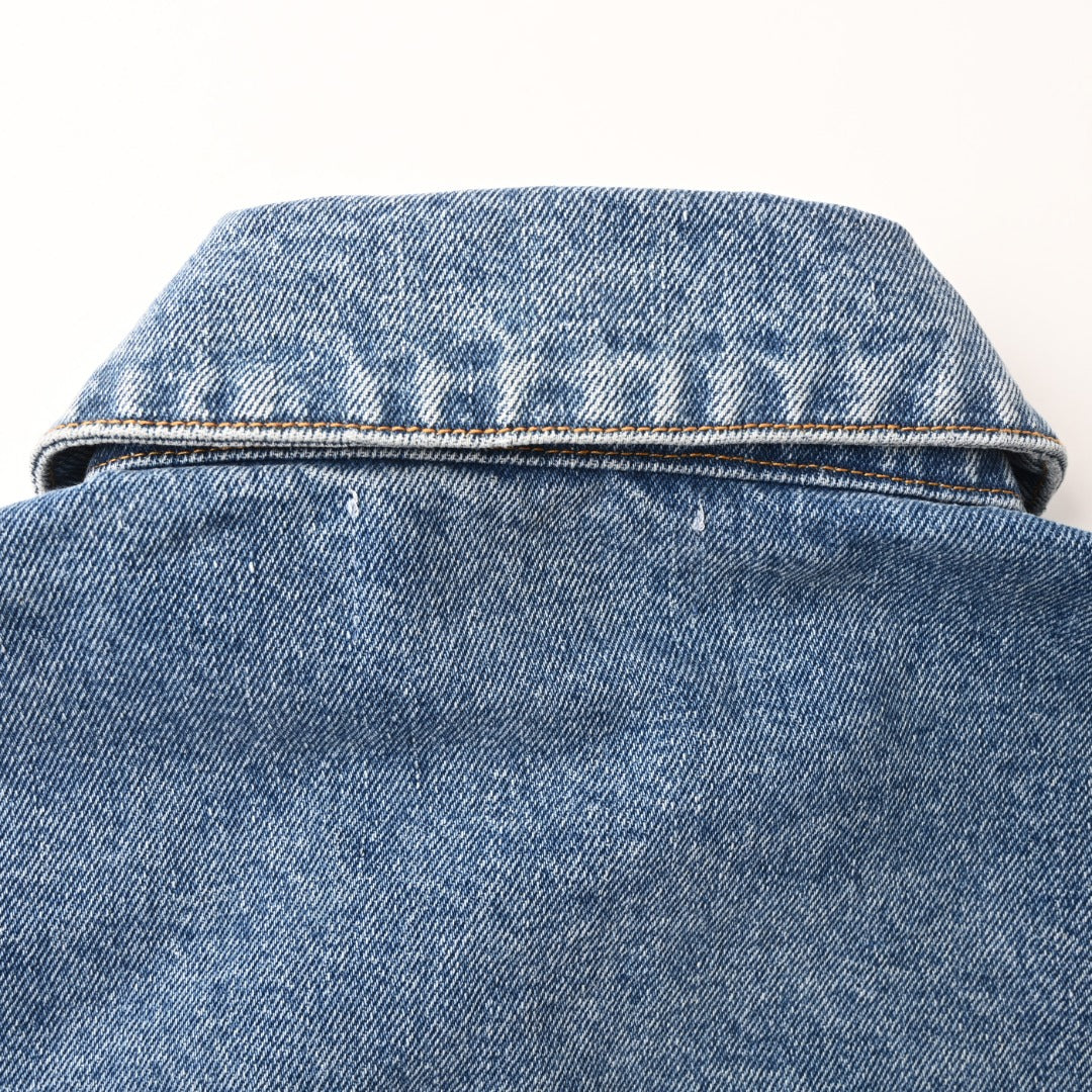Loewe Anagram Denim Trucker Jacket in "Light Blue Wash"
