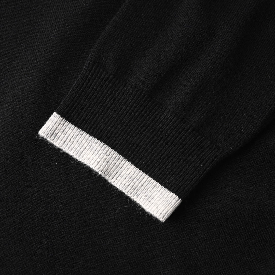 Loewe Anagram Crew Neck Wool Sweater in "Black"