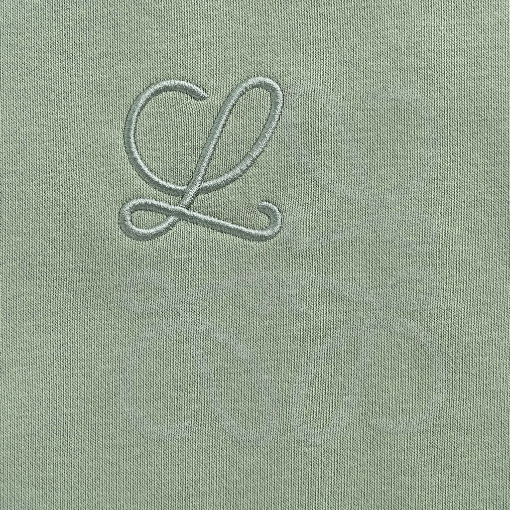 Loewe Anagram Crew Neck Sweatshirt in "Sage Green"