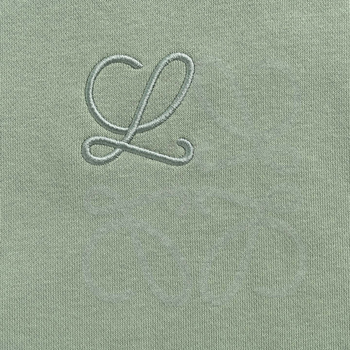Loewe Anagram Crew Neck Sweatshirt in "Sage Green"