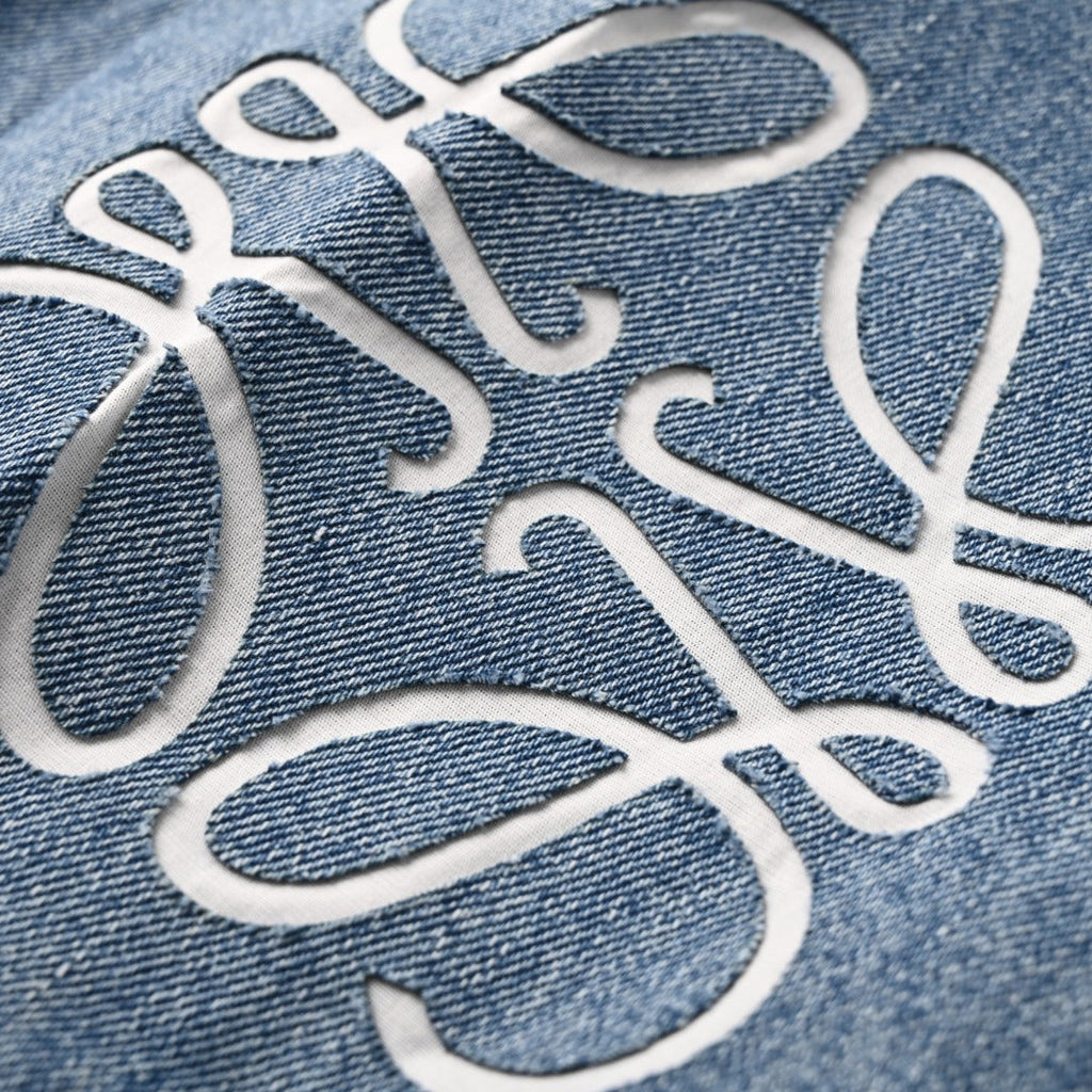 Loewe Anagram Denim Trucker Jacket in "Light Blue Wash"
