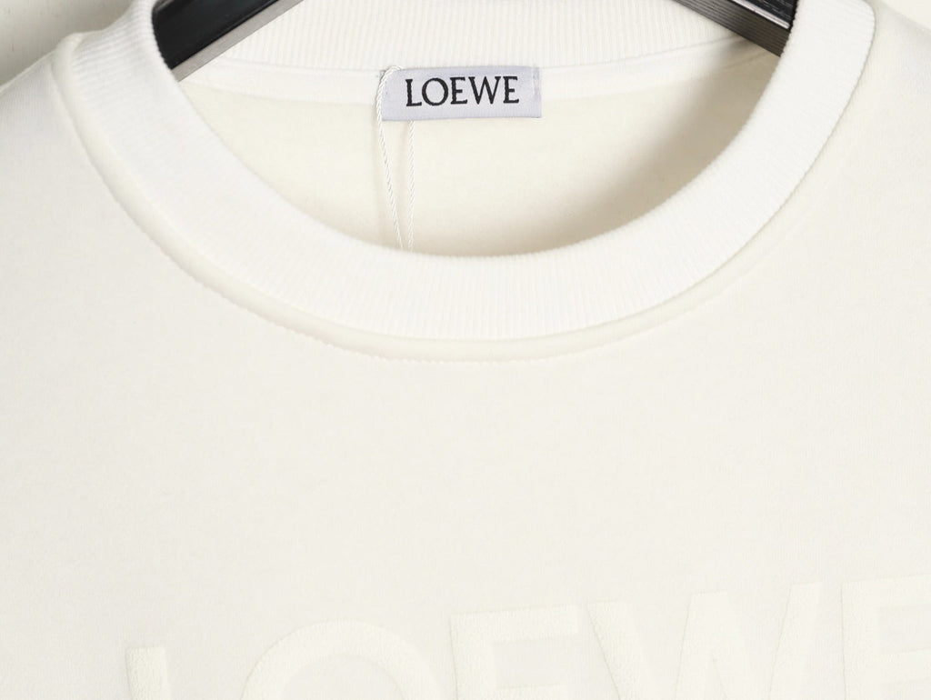 Loewe Anagram Embossed Logo Crewneck Sweatshirt Classic Series "Cream White"