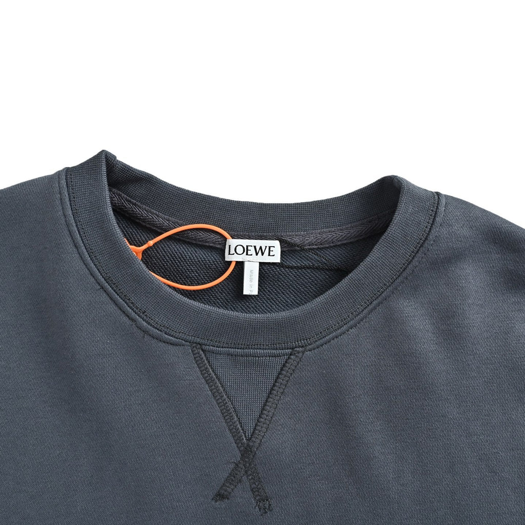 Loewe Anagram Crew Neck Sweatshirt in "Charcoal Grey"