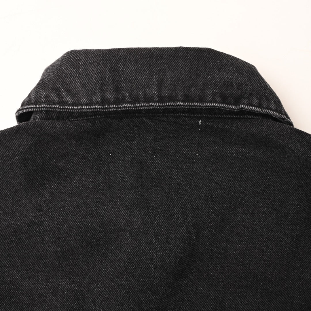 Loewe Anagram Denim Trucker Jacket in "Black Wash"