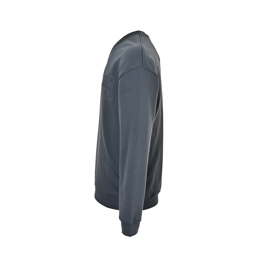 Loewe Anagram Crew Neck Sweatshirt in "Charcoal Grey"