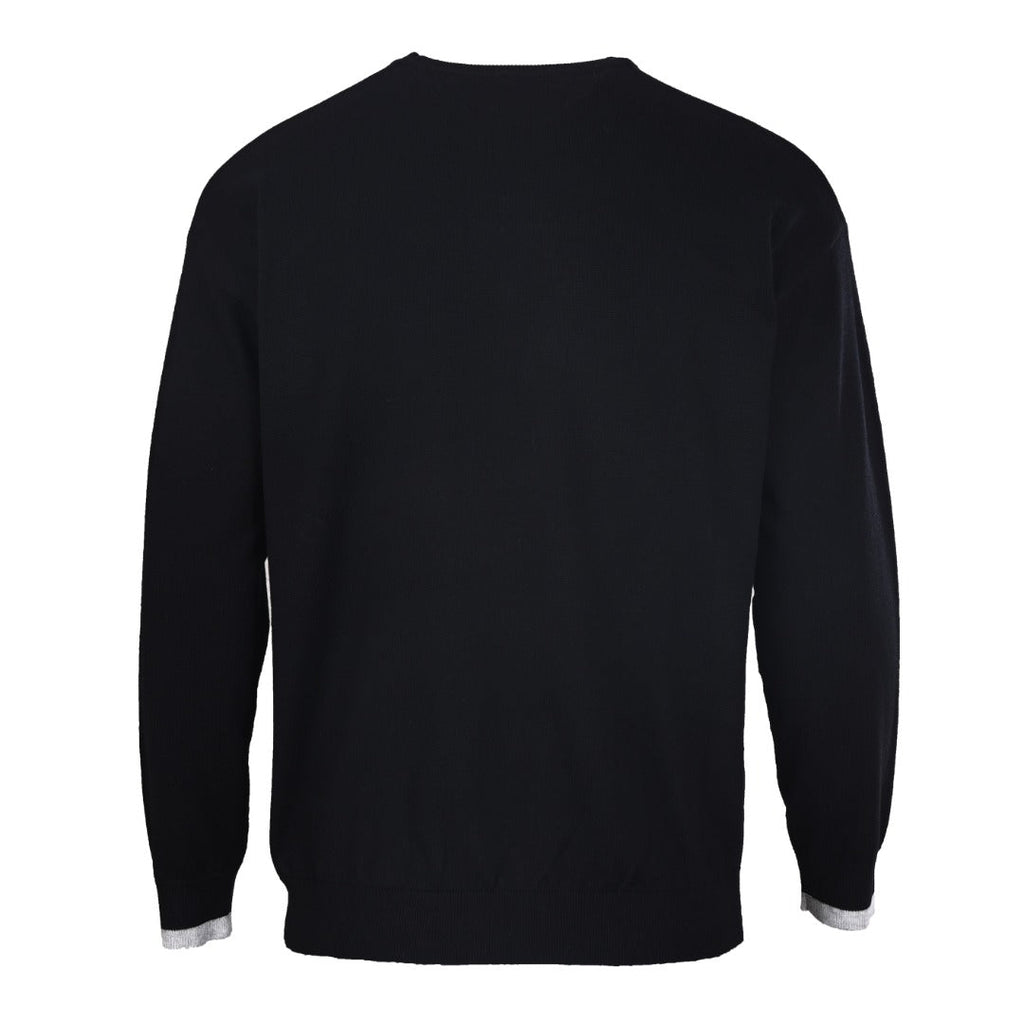 Loewe Anagram Crew Neck Wool Sweater in "Black"
