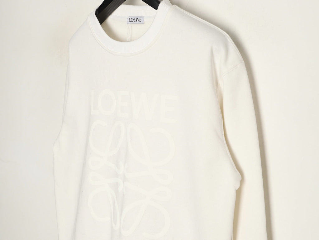 Loewe Anagram Embossed Logo Crewneck Sweatshirt Classic Series "Cream White"