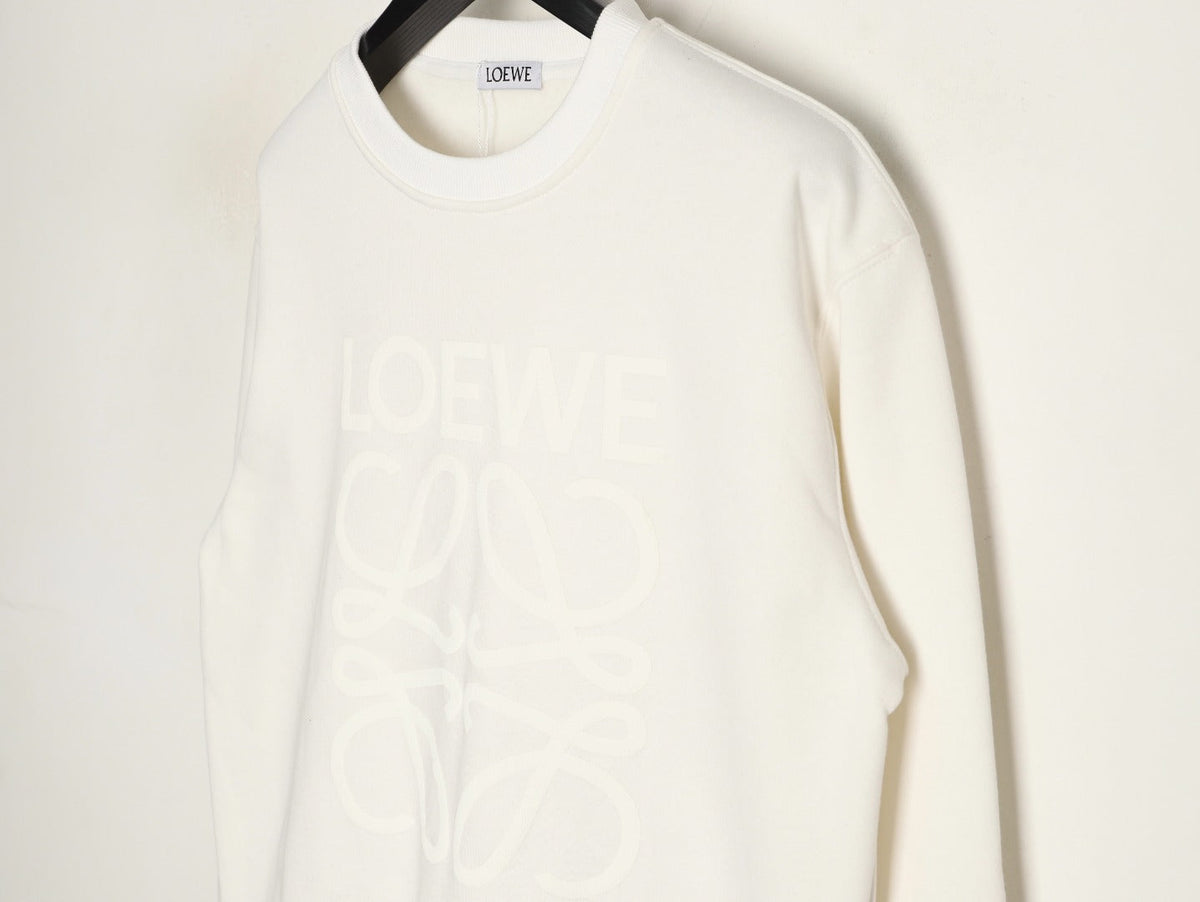 Loewe Anagram Embossed Logo Crewneck Sweatshirt Classic Series "Cream White"