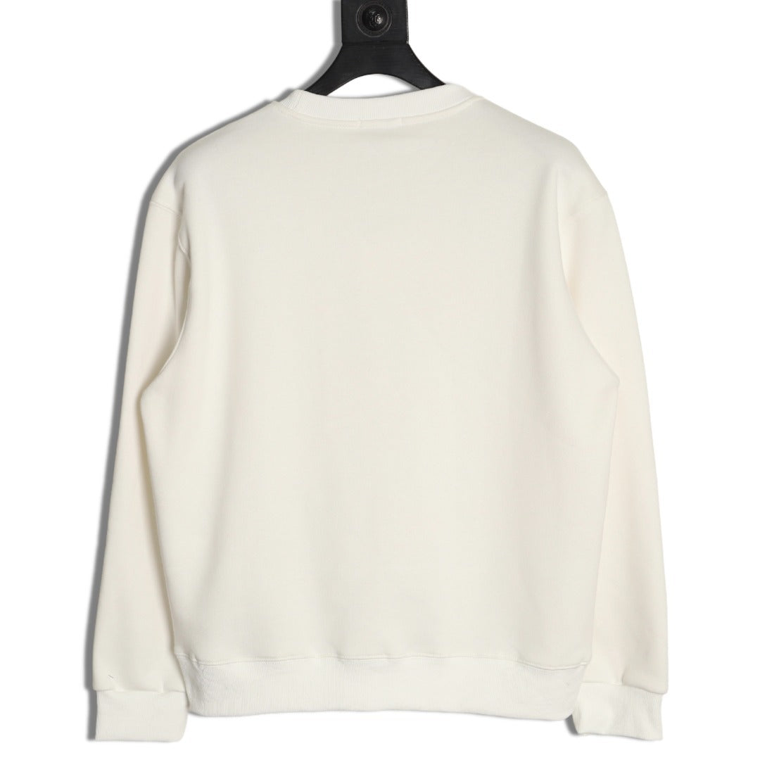 Loewe Anagram Embossed Logo Crewneck Sweatshirt Classic Series "Cream White"