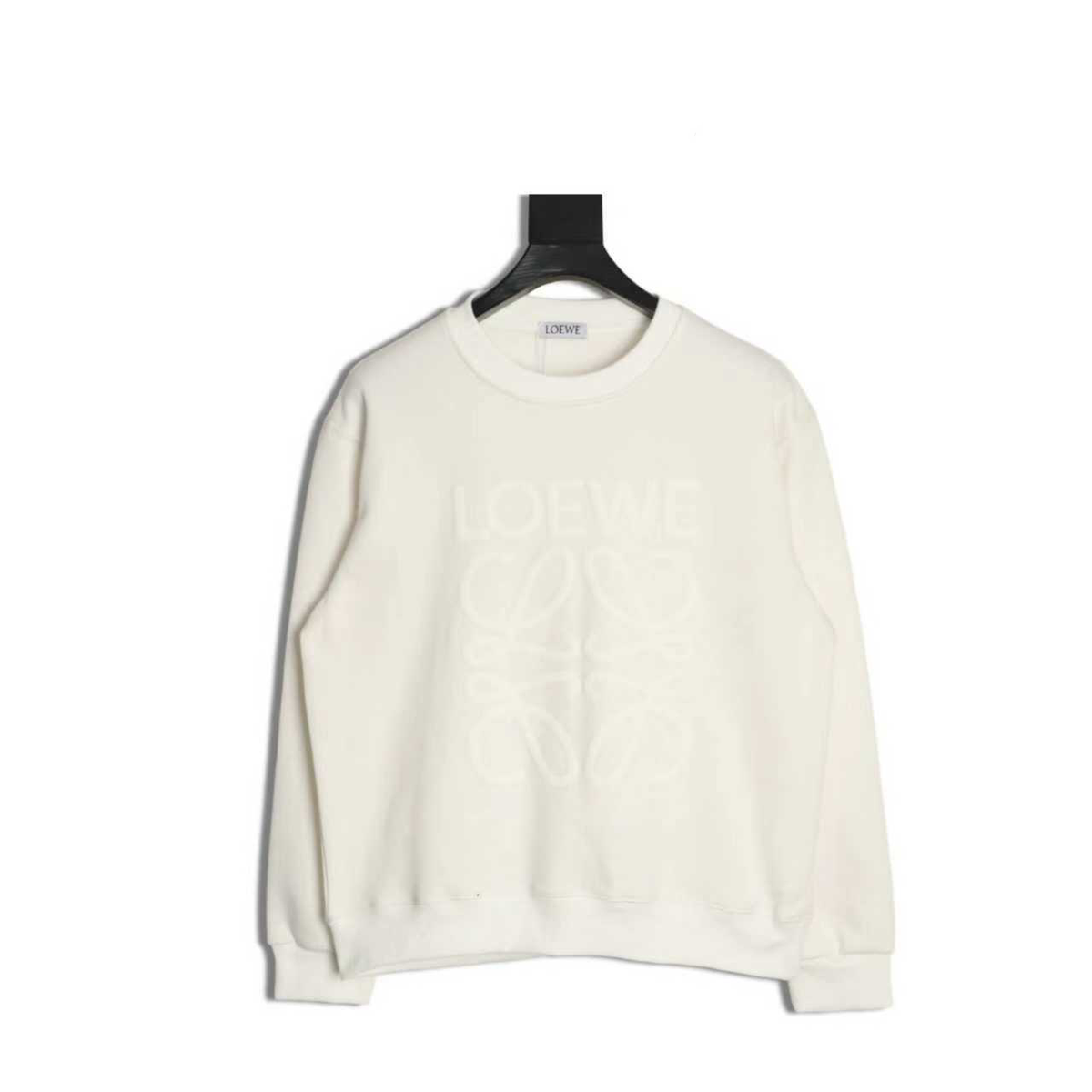 Loewe Anagram Embossed Logo Crewneck Sweatshirt Classic Series "Cream White"