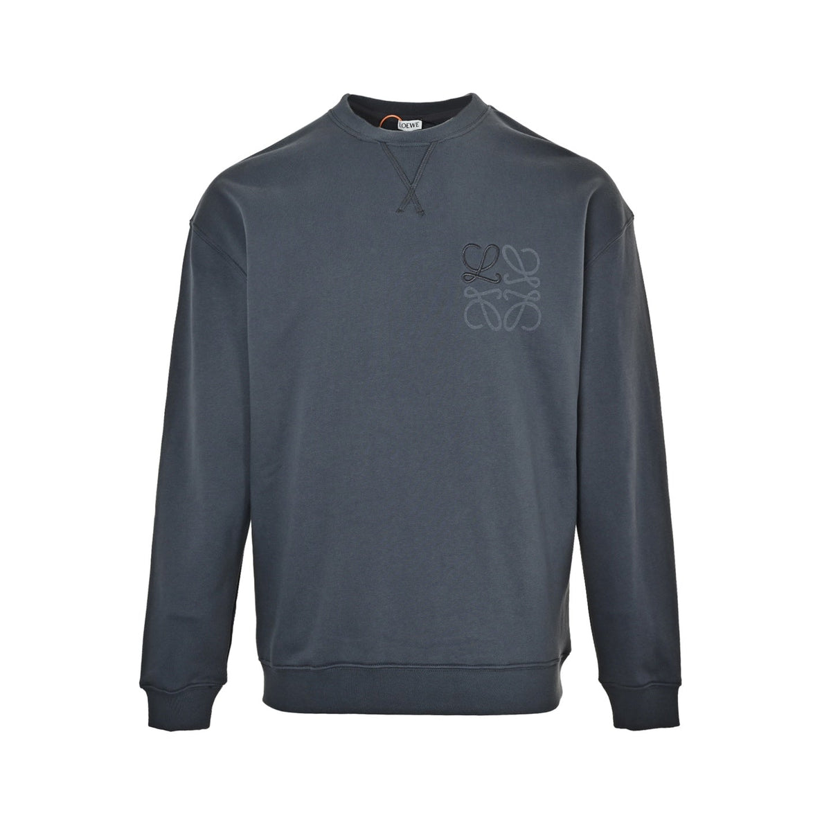 Loewe Anagram Crew Neck Sweatshirt in "Charcoal Grey"