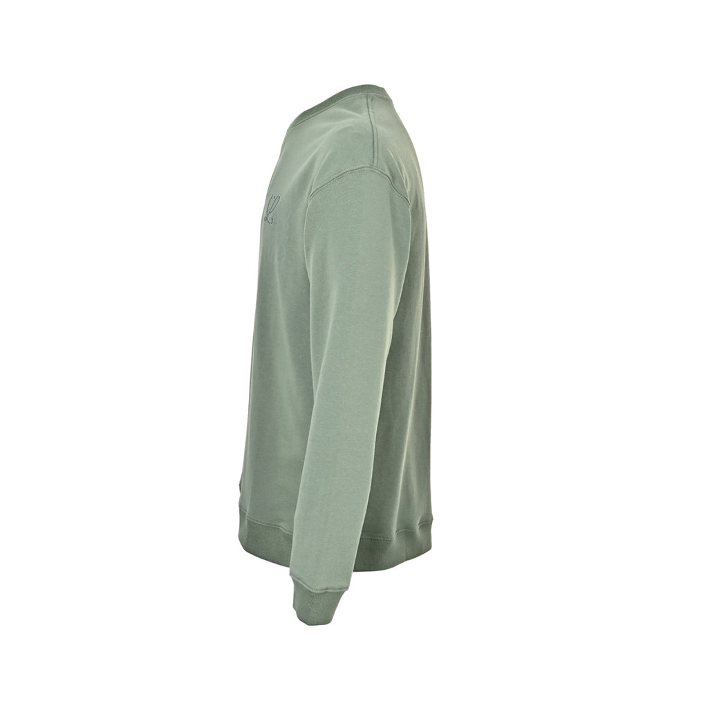 Loewe Anagram Crew Neck Sweatshirt in "Sage Green"