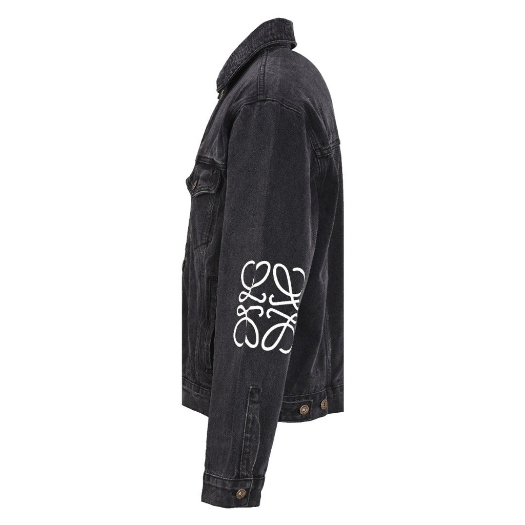 Loewe Anagram Denim Trucker Jacket in "Black Wash"