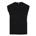 Loewe Anagram Cable Knit Vest in "Black"