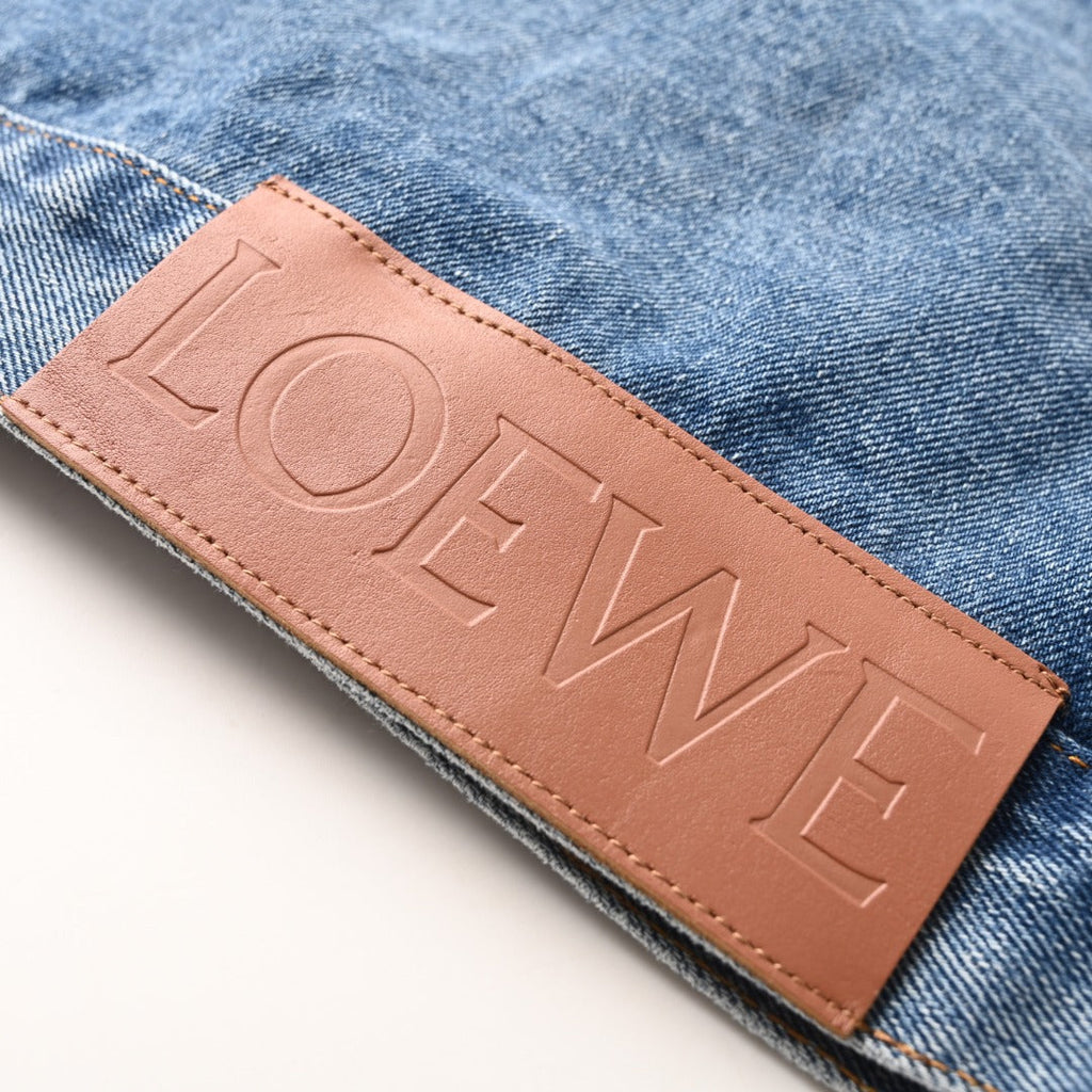 Loewe Anagram Denim Trucker Jacket in "Light Blue Wash"