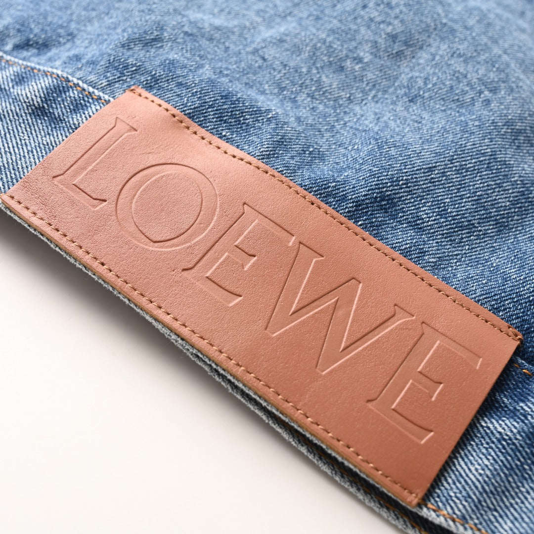 Loewe Anagram Denim Trucker Jacket in "Light Blue Wash"